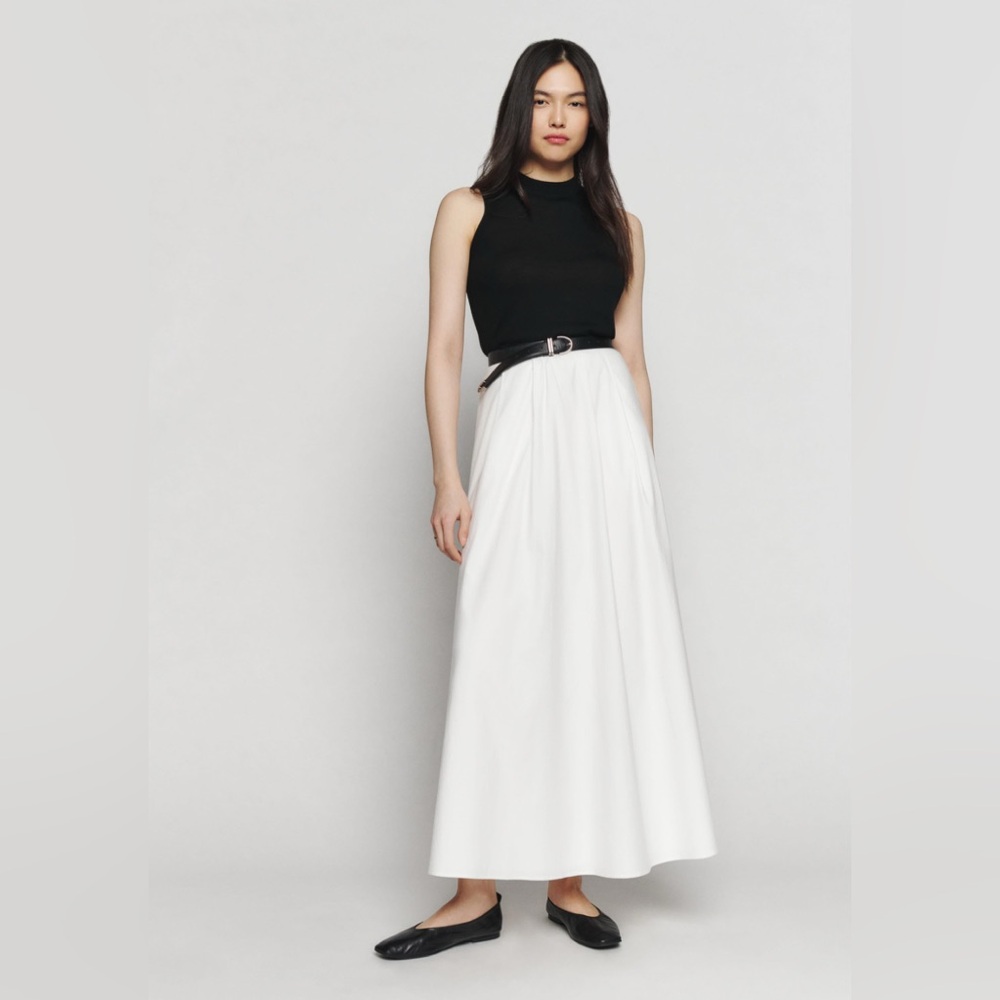 Reformation Lucy Skirt in White